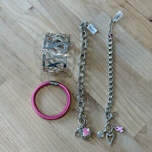 Set of 4 Brighton Breast Cancer Awareness Bracelets